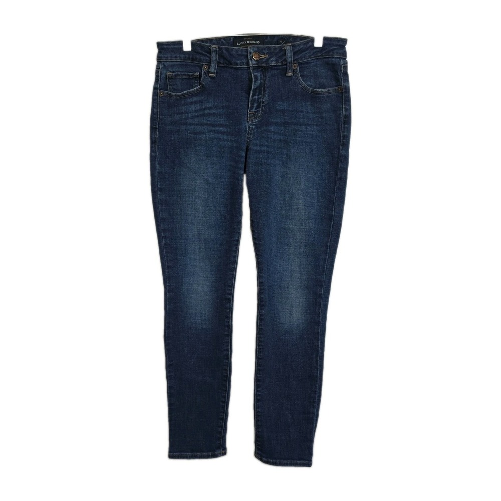 Lucky Brand Jeans Tapered Leg Jeans Women's 6/28 Dark Blue Wash
